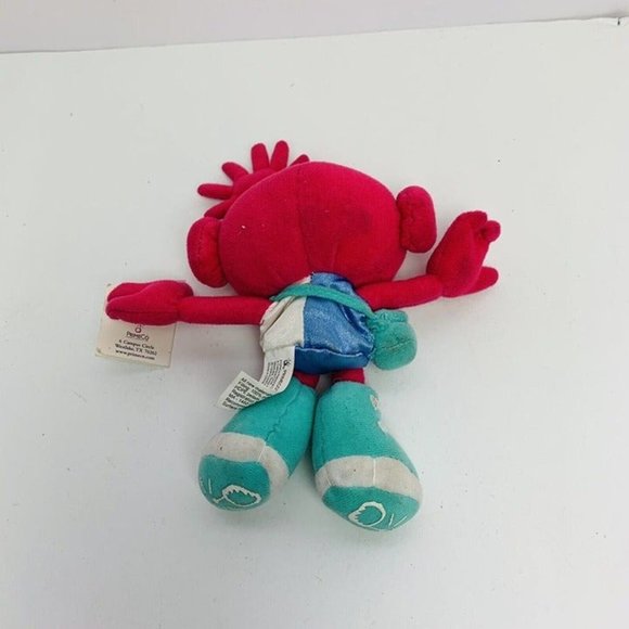 Vintage Primeco Cell Phone Pink Mascot Alien Plush Promotional 1999 Pink Toy 8" - Picture 3 of 6